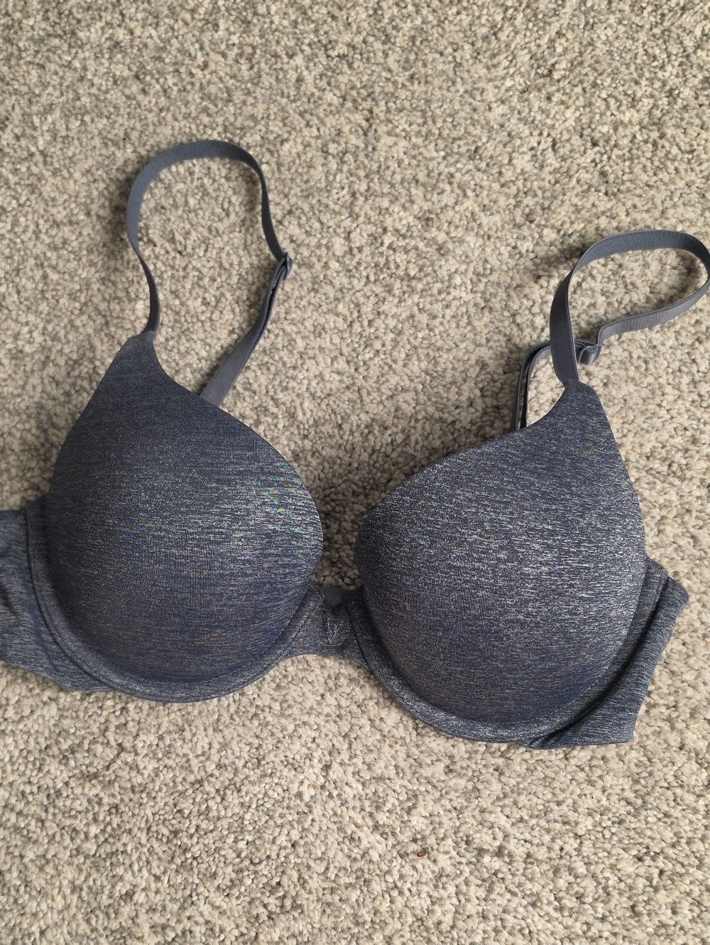 Victoria's Secret Heather Navy Molded T-Shirt Bra